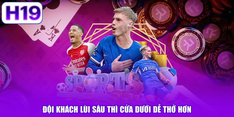 Đội khách lùi sâu thì cửa dưới dễ thở hơn
